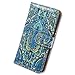 Bcov Case for iPhone 6s Plus/iPhone 6 Plus, Bcov Princely Paisley Wallet Leather Cover Case for iPhone 6 Plus/6S Plus