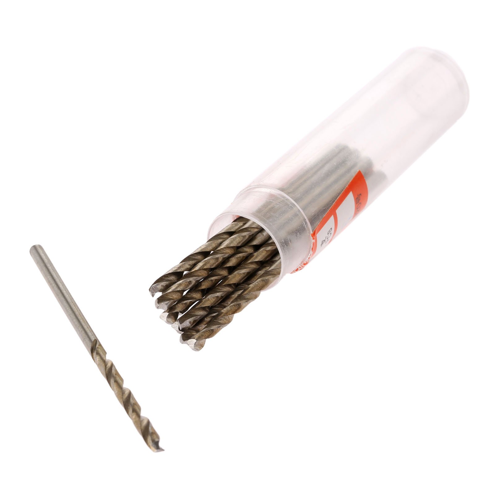 Mtsooning 10pcs 2.4mm HSS Micro Twist Drill Bits, Straight Shank for Wood, Plastic, Metal & DIY Crafts