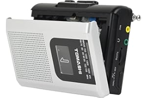 TOMASHI Cassette Player Walkman Tape Recorder FM AM Radio with Built-in Speaker,Microphone F-318B
