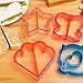 Netany 18pcs Sandwich Cutter/Crust Cutters/Bread Cutter Shapes - Come with 8 mini Vegetable Cutters