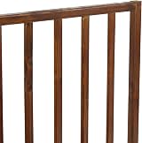 Oypla Dark Brown Dog Safety Folding Wooden Pet Gate Portable Indoor Barrier view 7