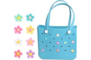 EnriQ Charms for Bogg Bag,Flower Charms compatible for Bogg Bags Accessories Decoration fits for Simply Southern Beach Totes