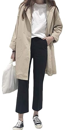 Amazon Bscoolトレンチコート レディース ゆったり ロングコート