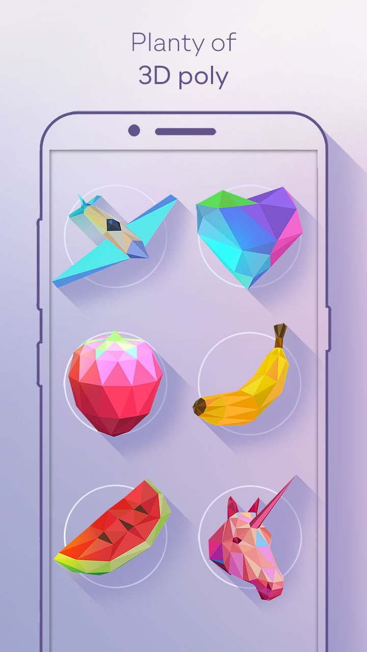 low poly 3d art: paint by number - Thumbnail 3
