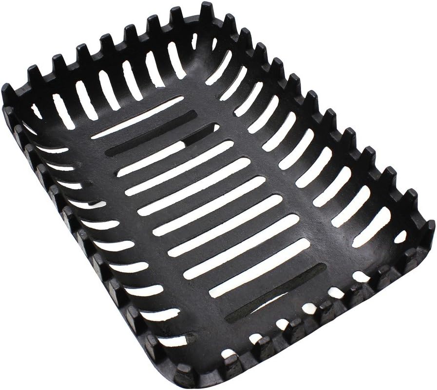 JVL Arden Cast Iron 16" Fireside Accessory Log Coal Grate, Cast-Iron, Black, 37 x 27 x 16 cm - Image 3
