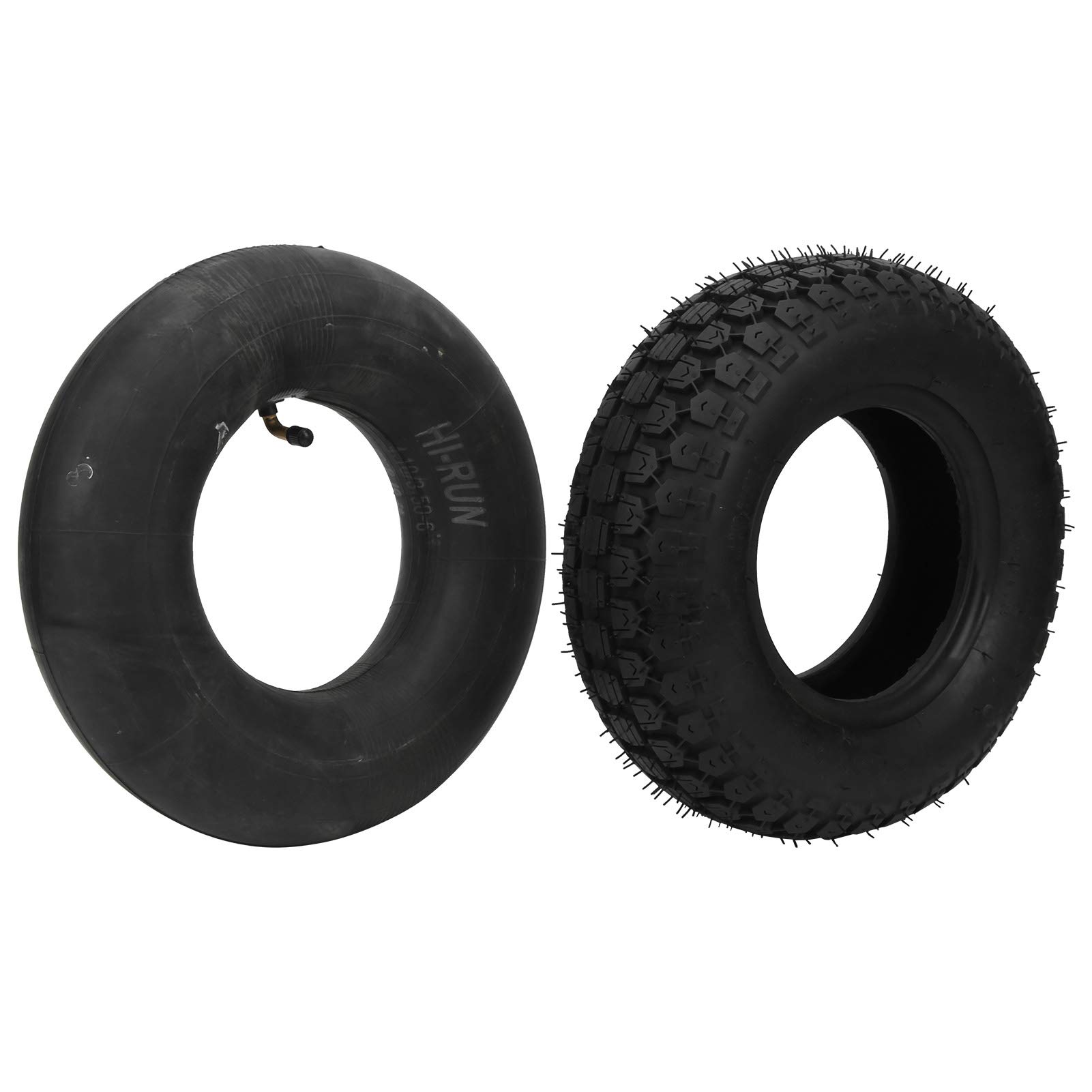 SUNGOOYUE Mobility Tire and Inner Tube Set, 4.10/3.50‑6 Elderly Mobility Scooter Replacement Wheel Tire Inner Tube Compatible with Lawn Mower Scooters Wheelbarrow Utility Hand Truck