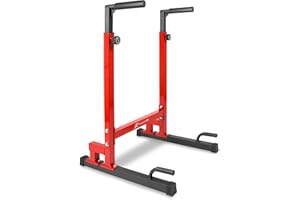 ProsourceFit Dip Stand Station, Heavy Duty Ultimate Body Press Bar with Safety Connector for Tricep Dips