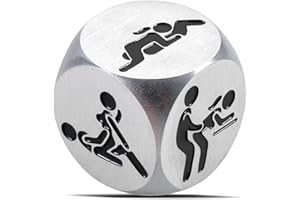 DELUJOUBERST Date Night Dice for Men Boyfriend Husband Cute Stocking Stuffers for Women Girlfriend Wife One Year Anniversary Birthday Gifts for Couple Dice Novelty Gifts Christmas Wedding Valentines Gift for Him