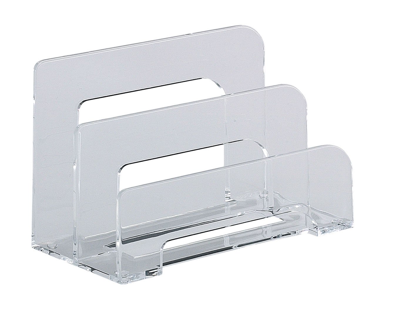 ALCO-Albert 4466 - Letter Rack 75 x 150 x 95 mm Acrylic with 2 Compartments