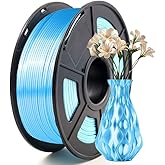 Silk PLA 3D Printer Filament Filajoy3D 3D Printing Filament 1.75mm 250g Dimensional Accuracy +/- 0.03mm for Most FDM 3D Printers Blue