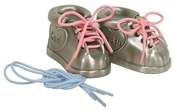 pewter baby shoes