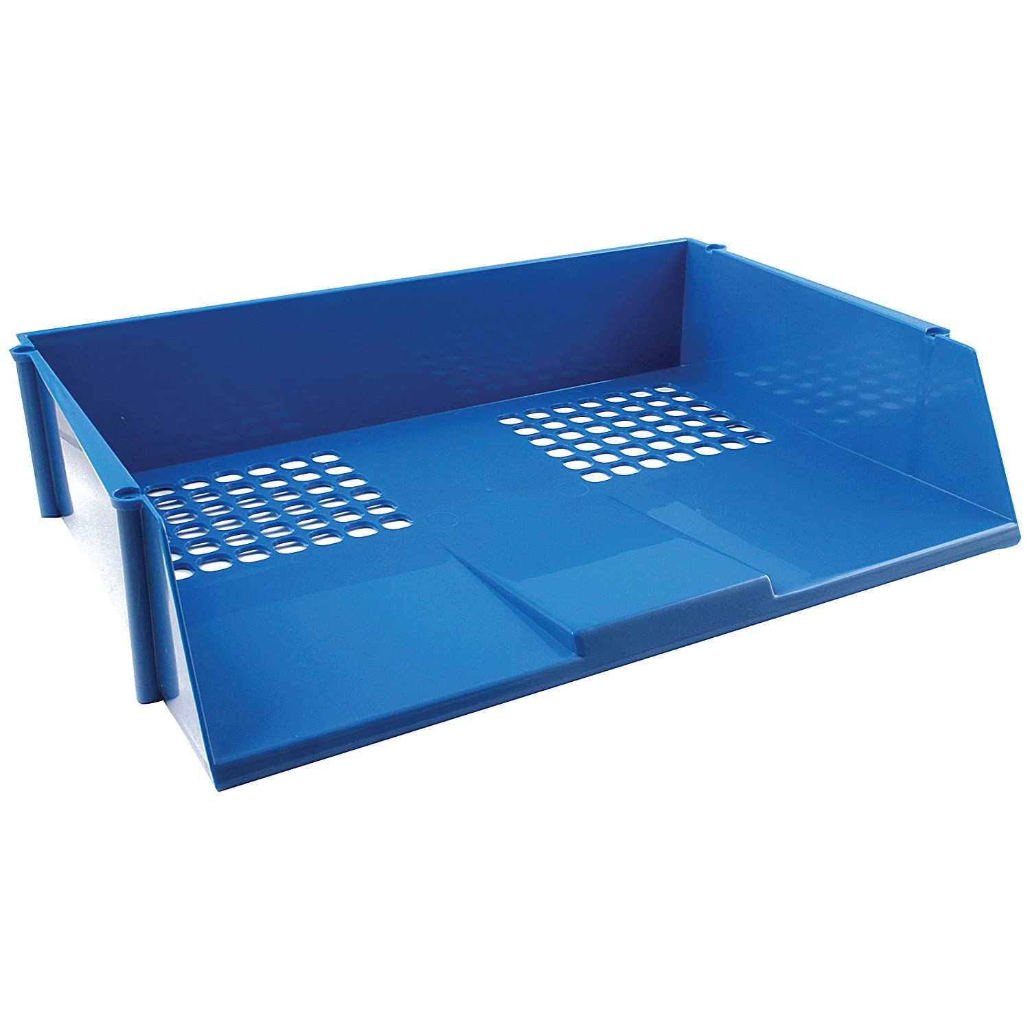 Q-Connect Wide Entry Letter Tray - Blue