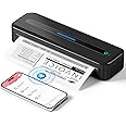 COLORWING M832 Portable Printers Wireless for Travel, 300DPI Mini Compact Inkless Printer, Thermal Bluetooth Printer Compatible with Android and iOS Smartphone & Tablet & Laptop - Black