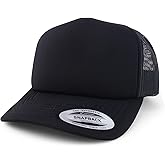 Trendy Apparel Shop XXL Oversize Curved Visor Foam Trucker Snapback Cap