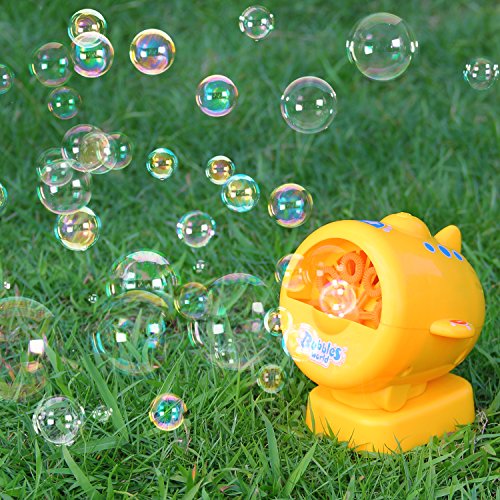 Geekper Bubble Machine for Kids - [ Upgrade ] Automatic Bubble Blower Durable Bubble Maker - 500 Bubbles per Minute Simple with Bubbles Solution Refill and Easy to Use - Thumbnail 4