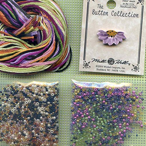 Winged Monarch Butterfly Beaded Counted Cross Stitch Kit Mill Hill 2015 Buttons & Beads Spring MH145105