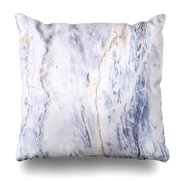 Amazon Com Nowcustom Throw Pillow Cover Abstract Blue Gold Gray
