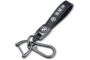 NASKEE Genuine Leather Car Keychain for BMW X1 X3 X5 X6 Z4 X6 X7 Series M 1 M3 M5 6 Series Key Chain Rin Accessories for Men and Woean Family Present