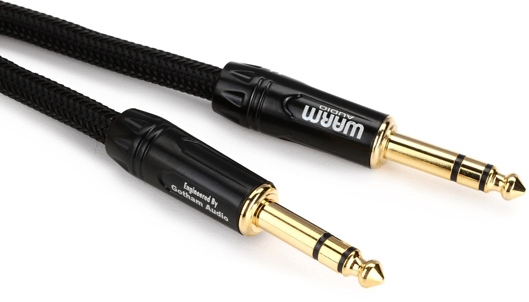 Warm Audio TRS-3 Premium Audio Cable (gold-plated connectors, four-conductor Starquad construction, and double-reussian shielding for maximum audio quality and superior noise rejection).