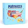 Matchello Memory Matching Game - Learn Geography for Kids – 50 States Matching Game – Educational and Fun State Cards for Kids and Grownups – Colorful Cards – Ages 7 and Up