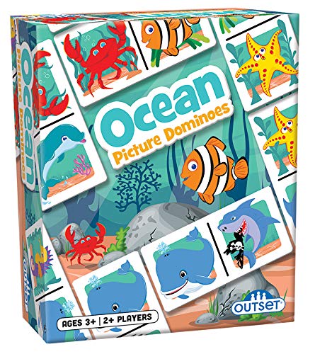 Picture Dominoes: Ocean Themed Matching Game for