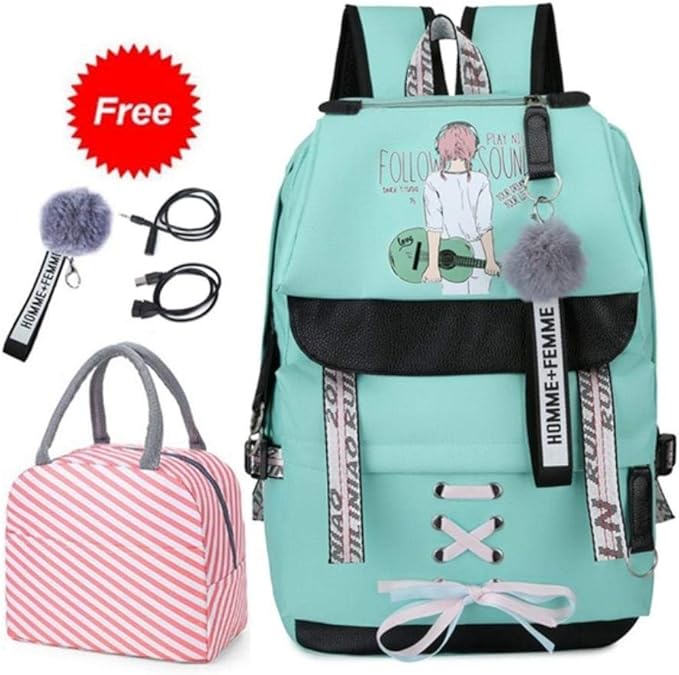 XMYNB Backpack School Bags For Teenage Girls With Lock Anti Theft