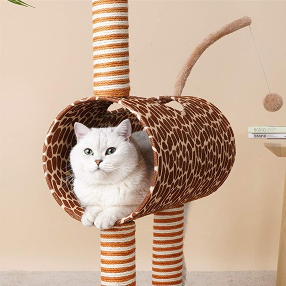 TOTTPED Cat Tree Condo with Scratching Posts, Activity Tower Cat Game Tunnel House Furniture : Pet Supplies