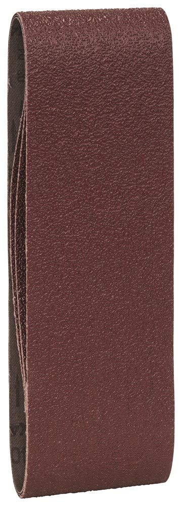 Bosch DIY Schleifband verschiedene Materialien für Bandschleifer (3 Stück, Körnung 40)