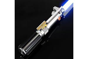 BSTSABER Pixel Dueling Lightsaber, Motion Control 39 Sets Sound Effects and 12 Colors Change, Smooth Swing Metal Handle Light Saber for Adults, Boys Cosplay Gifts (Pixel)