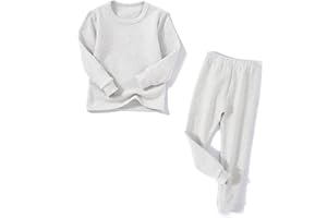 HahaNice Toddler Girls Boys Soft Cotton Warm Thermal Set for Kids
