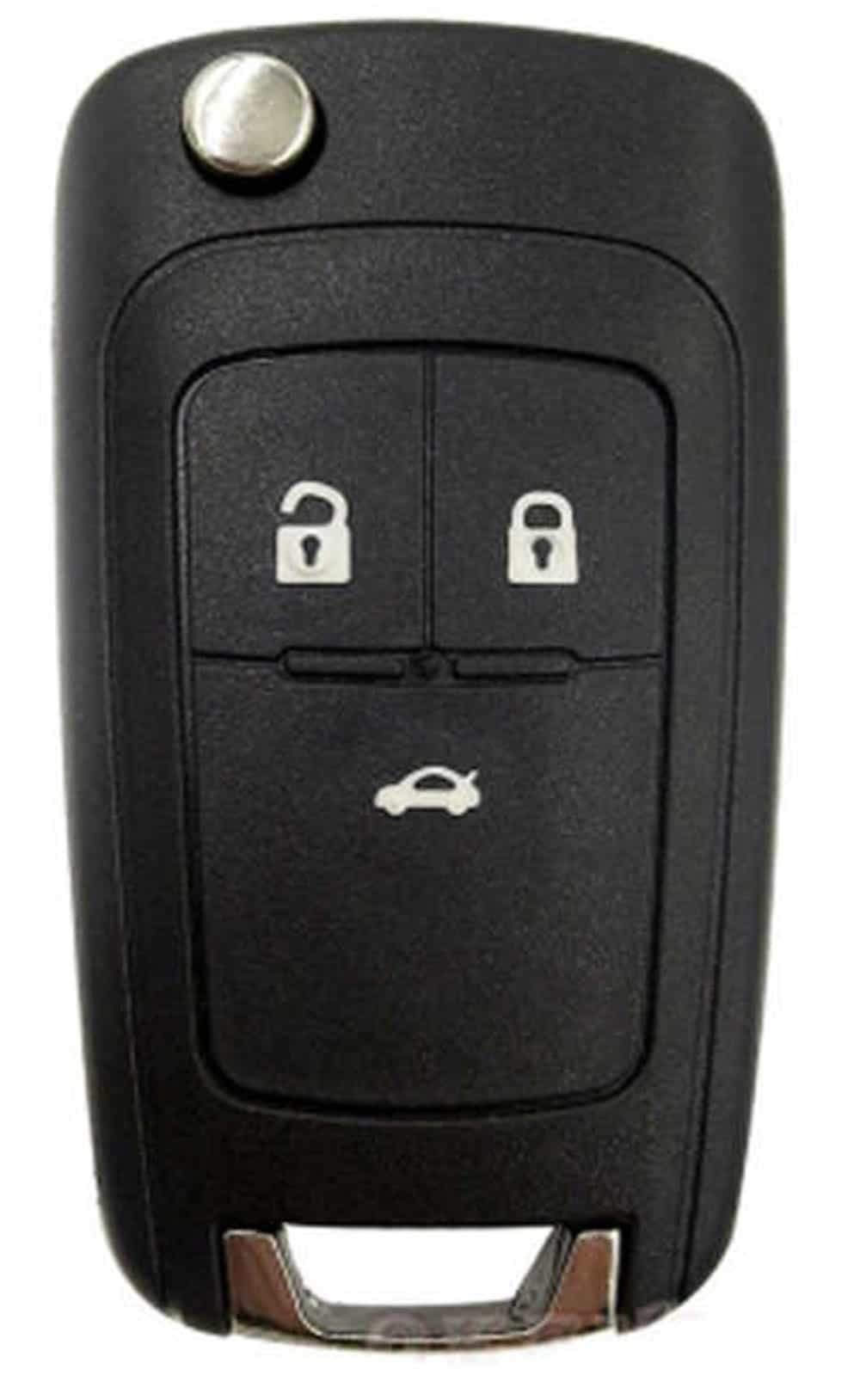 RKFUK - Replacement 3 Button Remote Flip Car Key Fob Case Shell Uncut Blade Suitable for Vauxhall Opel Astra Insignia Vectra Zafira Meriva Mokka Cars Vans Keys