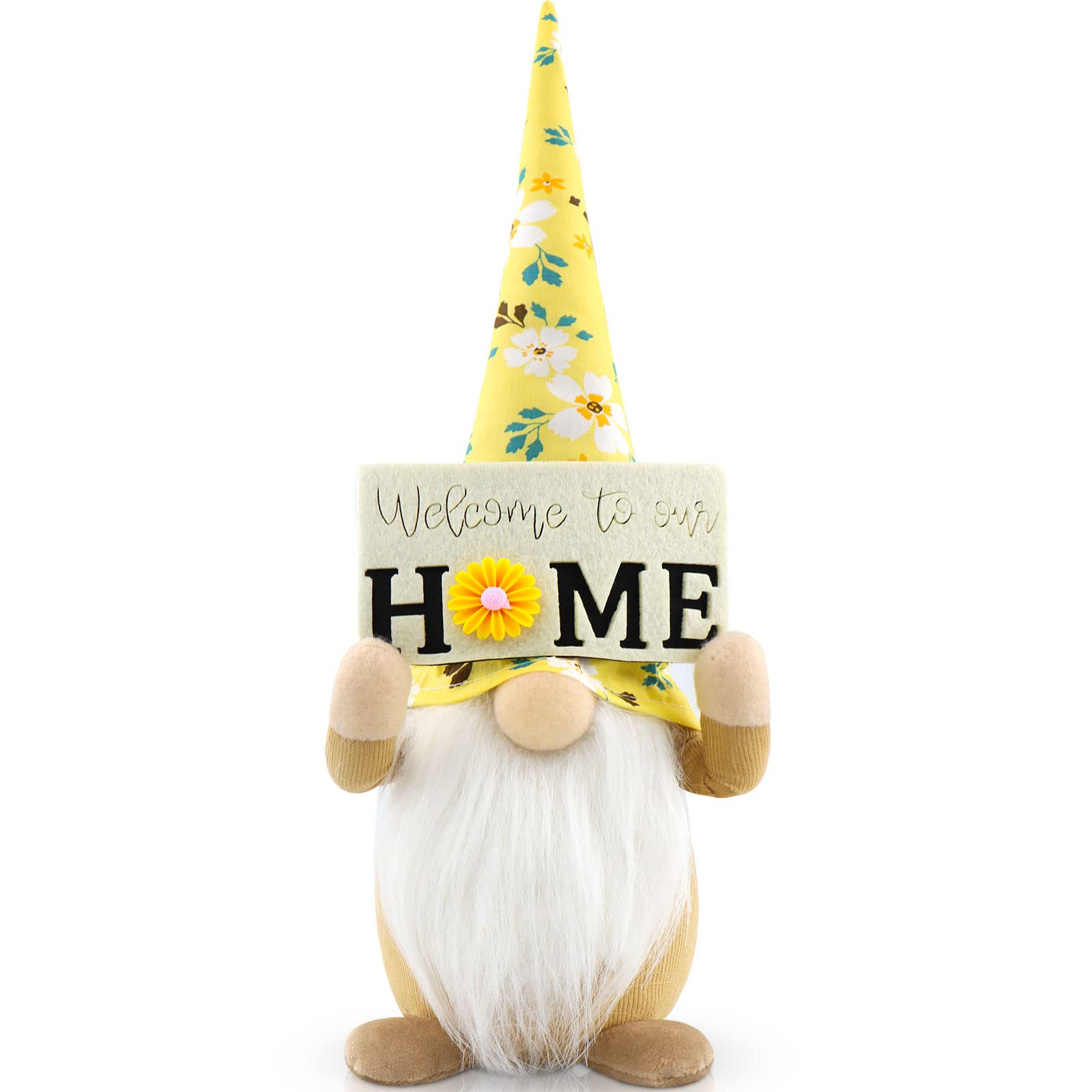 Gehydy Spring Gonks Decoration Easter Summer Flower Gnome Handmade Decor for Home Kitchen