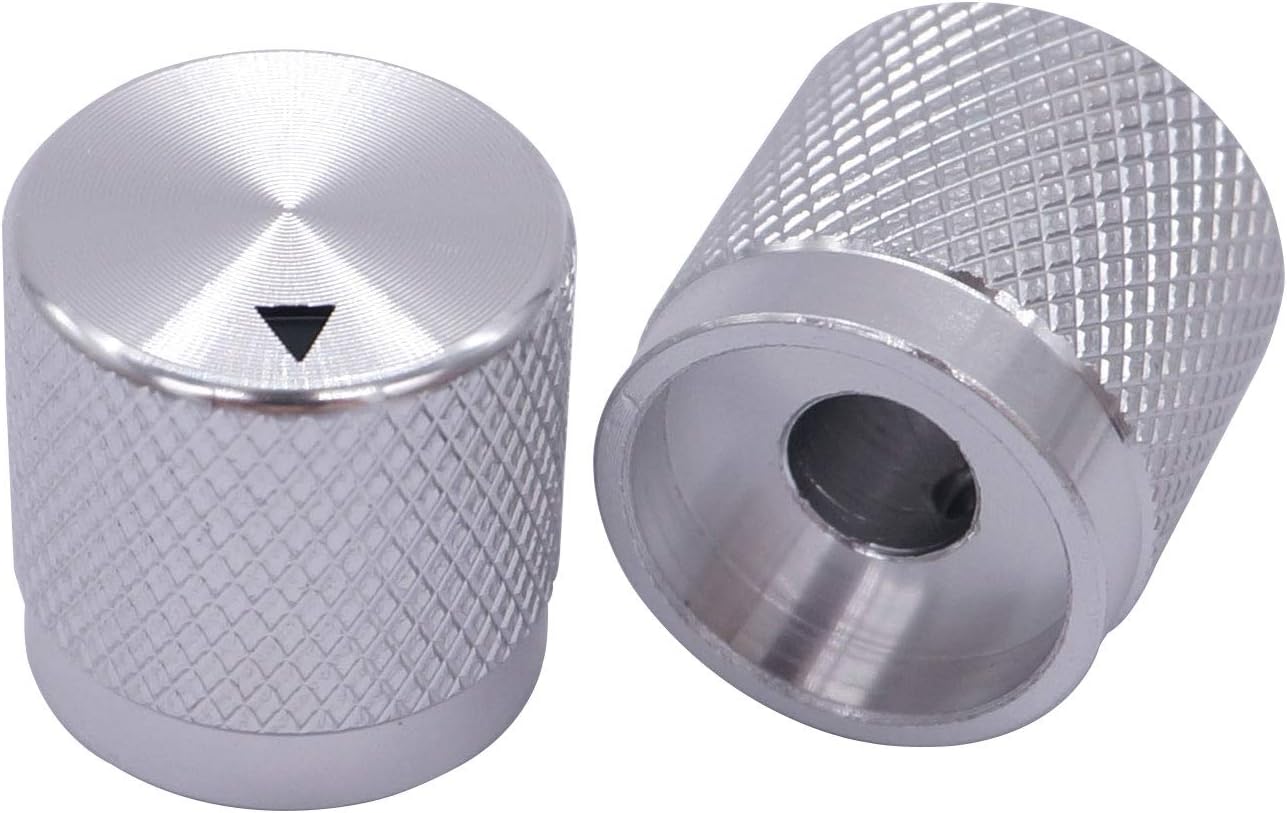 Taiss 4 pieces silver colour aluminium electronic control knob