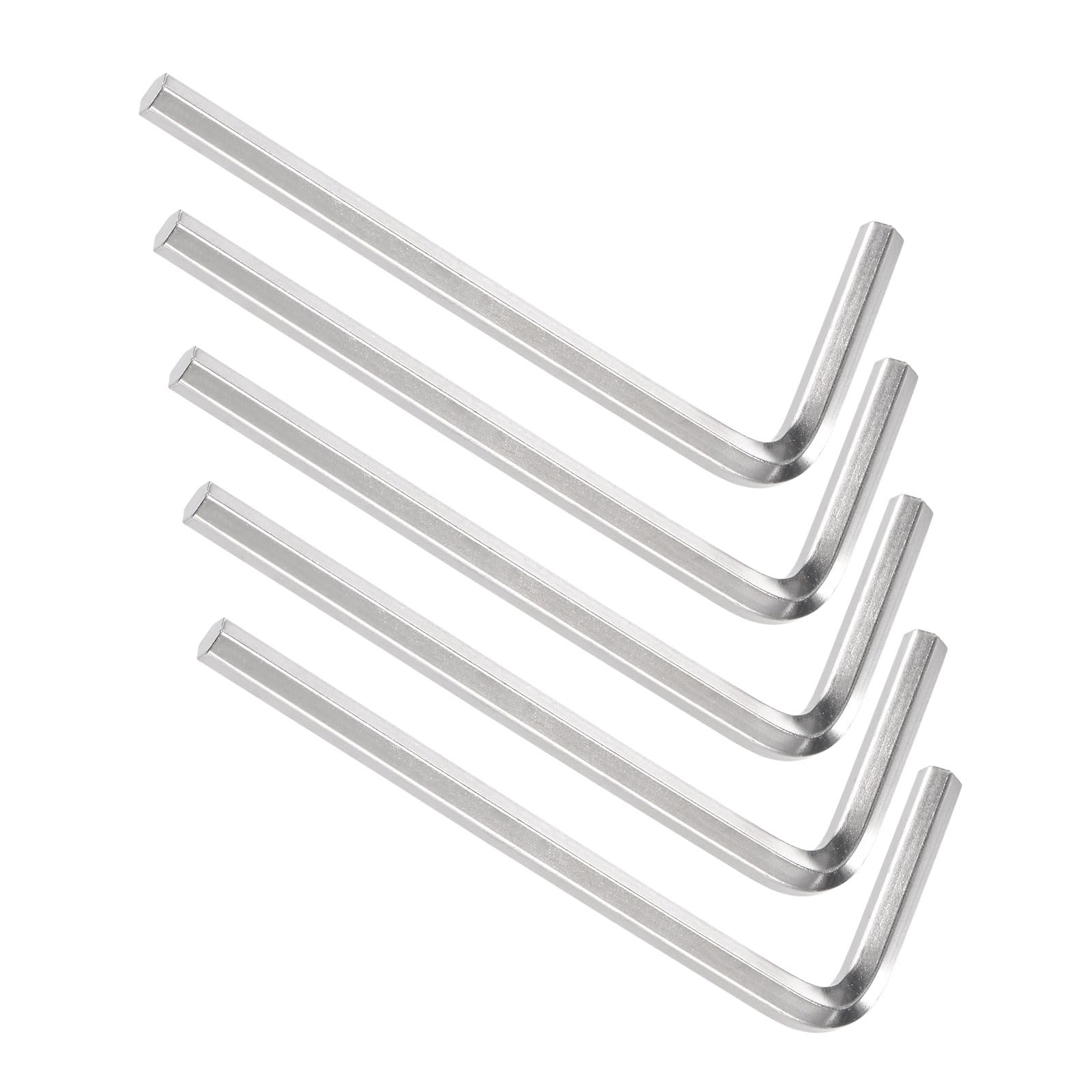 CoCud L-Handle Hex Key Wrench, 5/32" SAE, CR-V L-Shape Hexagon Head Spanner - (Applications: for Home Repair and Mechanical Maintenance), 5-Pieces