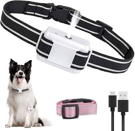 Fusoo Collares Antiladridos para Perros, Rociado Automático, No Eléctrico, Inofensivo y Humano, Dispositivos Disuasivos para Ladrar Perros con ...