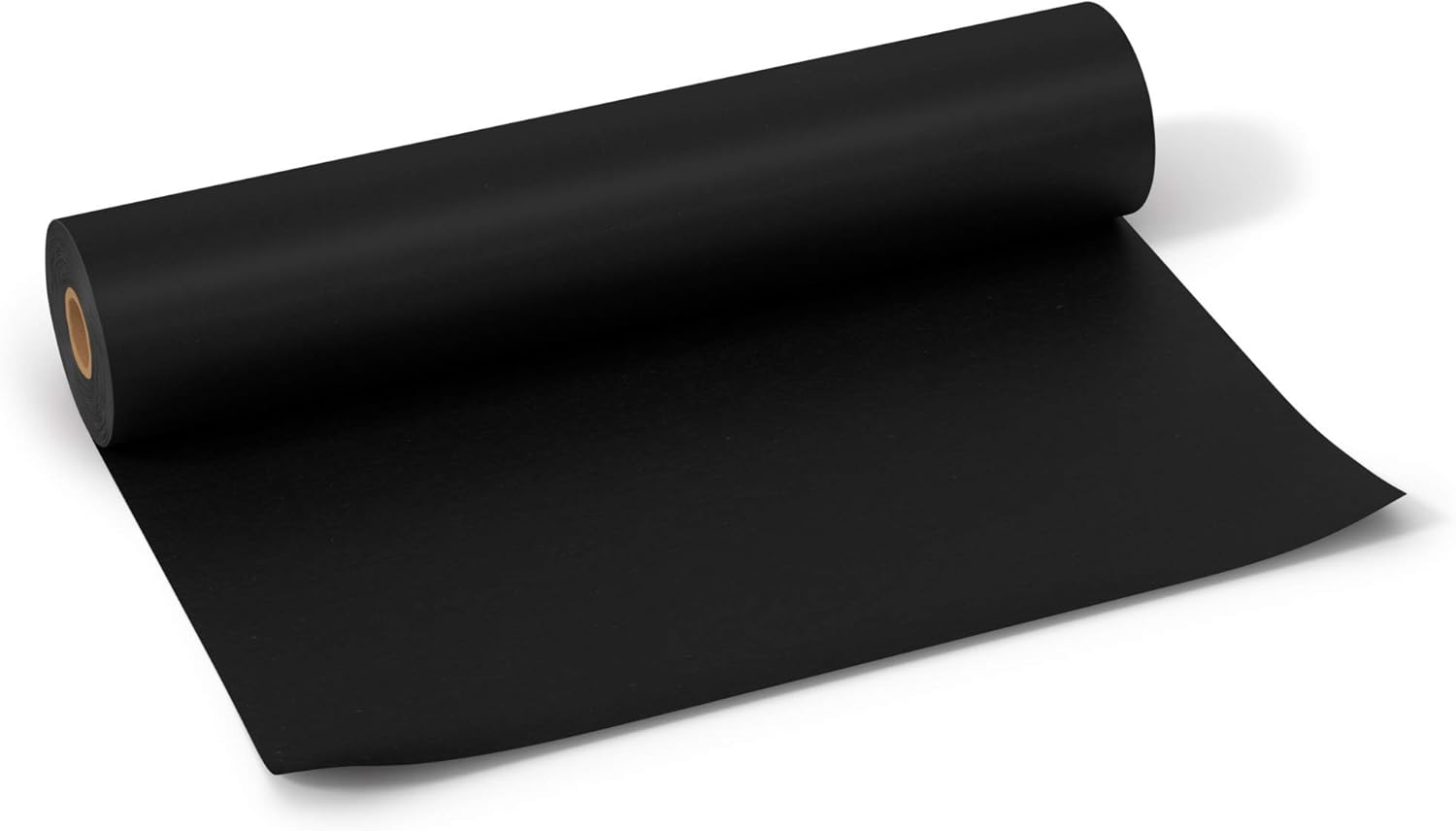Black Kraft Arts and Crafts Paper Roll - 18 inches by 100 Feet (1200 Inch) - Ideal for Paints, Wall Art, Easel Paper, Fadeless Bulletin Board Paper, Gift Wrapping Paper and Kids Crafts - Made in USA