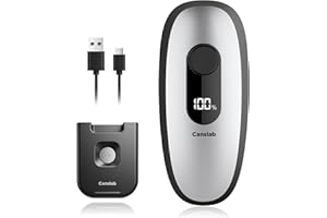 Canslab Iron Rechargeable Electric Can Opener: Wall-Mountable Easy Storage, Smart Auto Stop & LED Battery Track, Hands-Free O