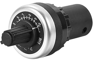 uxcell 1pcs La42dwq-22 22mm 10k Ohm Governor Rotary Potentiometer Inverter Converter Resistance Variable Frequency Converter 