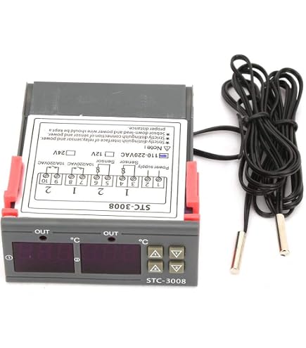 thumbnail image 2 of Thermomart 12V Differential Temperature Controller | Solar Water Heater Pump | 2 Sensors | PID 2 of 5