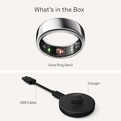 Oura Ring Gen3 Horizon Silver Size Smart Ring Size First