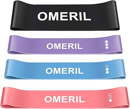 OMERIL Bandas de Resistencia, Bandas Elasticas Fitness con 4 ...