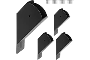 YVHFWOY 4" X4" Pergola Brackets 4 Pcs,45 Degree Angle Bracket Angle Brace ,2mm Steel DIY Corner Pergola Kit for for Gazebos,Garages,Decks, Stables,Sheds,Patio,Sheds