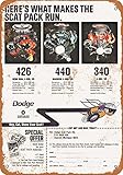 Wall-Color 7 x 10 Metal Sign - 1968 Dodge Scat Pack - Vintage Look