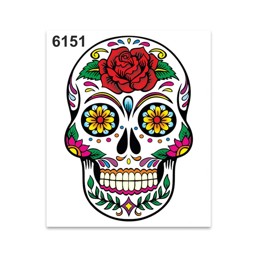 4R Quattroerre.it Sticker Sugar Skull Tab, 10 x 12 cm
