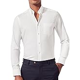 Jermyn Street Collection by Hawes and Curtis - Men’s White Oxford Dress Shirt – 100% Cotton, Regular Fit - Oxford Shirt