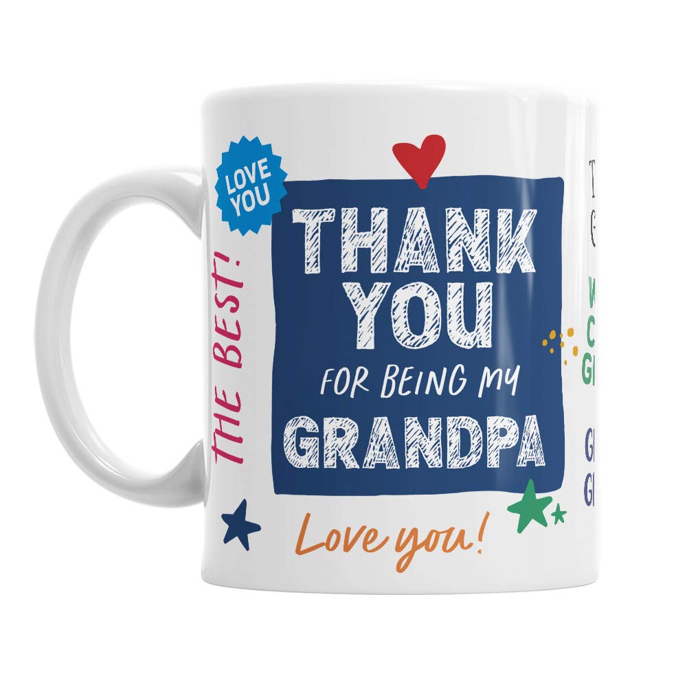 Mainly Mugs Grandpa Gift Keepsake 11oz Ceramic Coffee Mug Keepsake for Grandpa