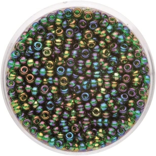 Glorex 6 5126 011 seed beads, 2.6 mm, 17 g, glass, multi-coloured, 4.3 x 4.3 x 1.7 cm, Multicolor