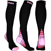 Physix Gear Compression Socks 20-30 mmHg - Men & Women - Running, Nurses, Shin Splints, Flight, Travel