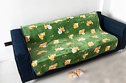 FUYU Shiba Inu Throw Blanket Puppy Cartoon Dog Warm