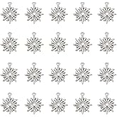 UNICRAFTALE 20pcs Sun Charms Stainless Steel Pendants Sunshine Metal Charms for DIY Jewelry Making